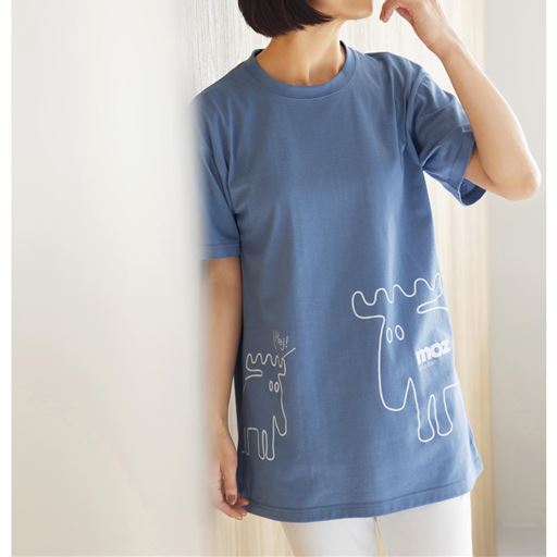 1494円OFF！ 49%OFF【レディース】 フレアチュニックTシャツ(moz) ■カラー：ブルー ■サイズ：M
