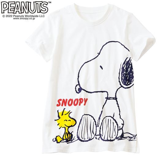 コットン100 半袖tシャツ Snoopy セシール Cecile
