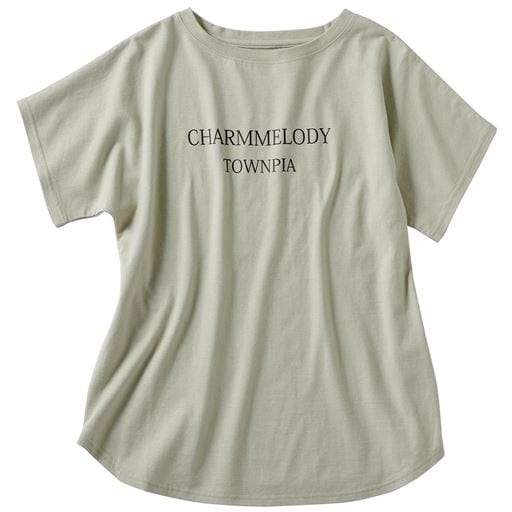 30%OFF【レディース】 ロゴ入りゆるTシャツ(綿100%) ■カラー：ライトベージュ ■サイズ：M