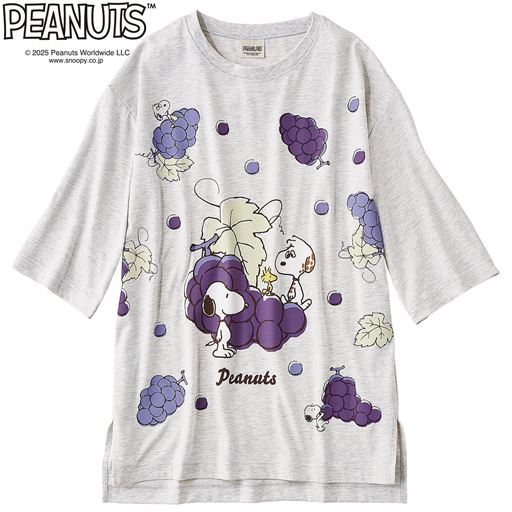 【レディース】 オーバーサイズリラックスチュニック(SNOOPY) ■カラー:オートミール ■サイズ:M,L,LL,3L,5L 【レディース】 オーバーサイズリラックスチュニック(SNOOPY) ■カラー:オートミール ■サイズ:M,L,LL,3L,5L