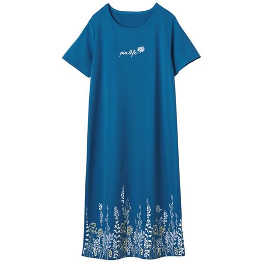 スマートドライ 半袖ワンピース ルームウェア 綿混 吸汗速乾 セシール Cecile