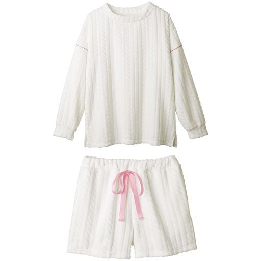 40%OFF【ティーンズ】 ケーブルニット風ルームウェア 