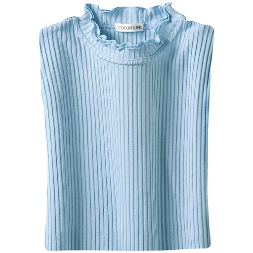 【レディース】 シルック 7分袖プルオーバー ■カラー：サックス ■サイズ：LL,M-L