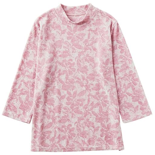 【レディース】 花柄ジャカード7分袖プルオーバー - セシール 
