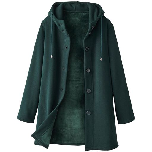 【レディース】 洗える裏シャギーパーカ ■カラー：グリーン ■サイズ：5L