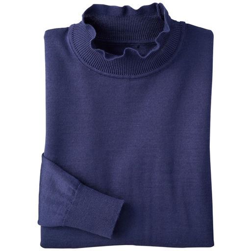 【レディース】 ウォッシャブルセーター ■カラー：パープル ■サイズ：M,L