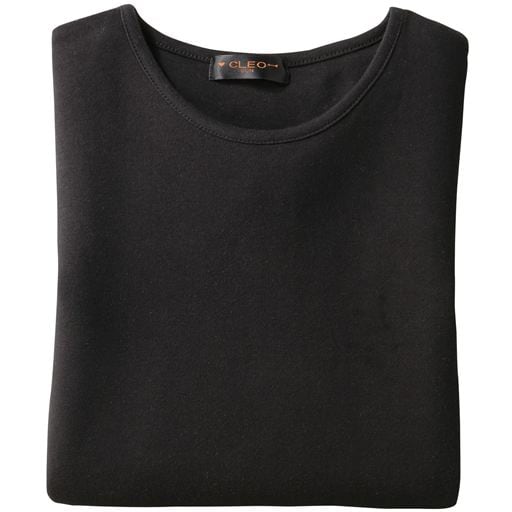 【レディース】 綿100% 七分袖Tシャツ ■カラー：ブラック ■サイズ：M,LL