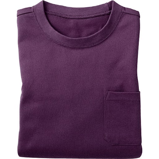 【メンズ】 メンズ長袖Tシャツ ■カラー：ベリーパープル ■サイズ：M,L,LL
