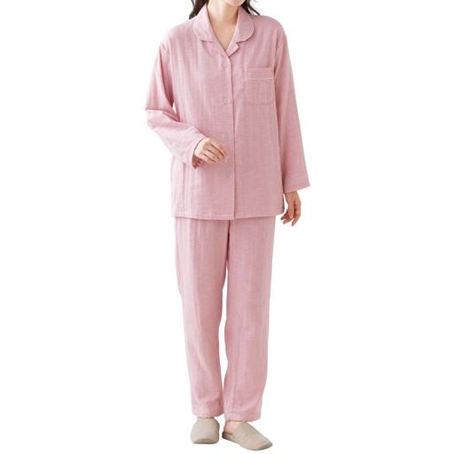 ＜セシール＞【レディース】 レッグウォーマーつけてるみたいなあったかパジャマ - セシール ■カラー：ピンク系 ■サイズ：MLLL3L5L