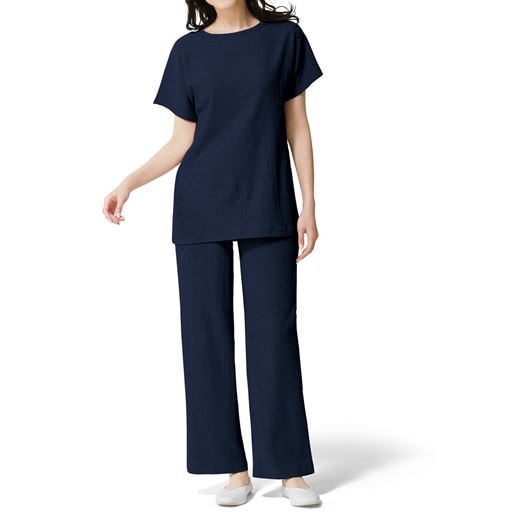 40%OFF【レディース】 シワになりにくいトラベル上下セット 