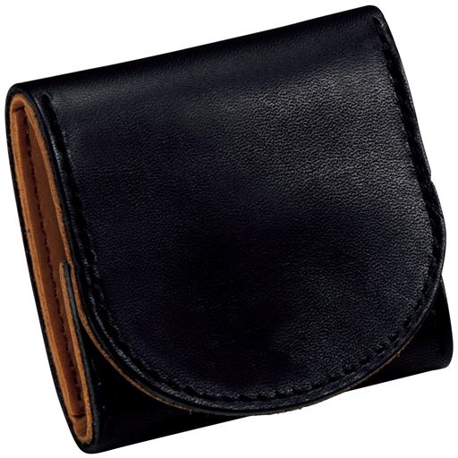 【メンズ】 風合いある革の日本製栃木レザー財布 ■カラー：ブラックC(小銭入れ)