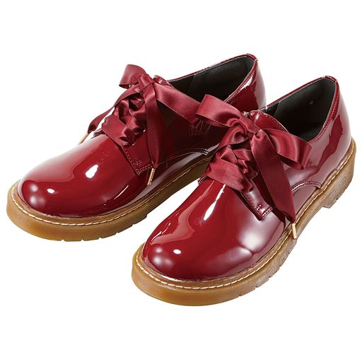 レースアップシューズ 替え紐付き セシール Cecile