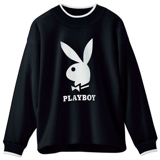 【ティーンズ】 裏起毛プルオーバー(PLAYBOY bunny) ■カラー：ブラック ■サイズ：L