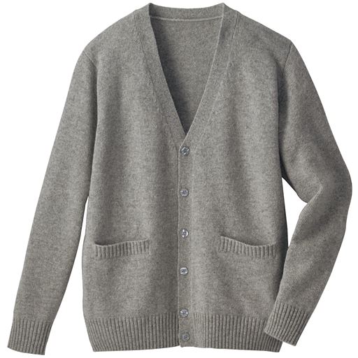 あったか毛80% Vネックニットカーディガン(スクール・制服) ■カラー：ライトグレー ■サイズ：S
