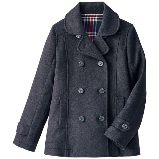 25%OFFあったかピーコート(中わた入り) - セシール ■カラー：チャコールグレー ■サイズ：S