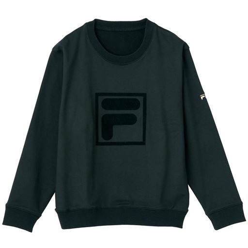 30%OFF裏起毛プルオーバー(FILA) - セシール ■カラー：ブラック ■サイズ：M