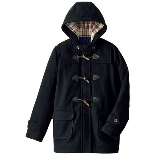 あったかダッフルコート(中わた入り) ■カラー：ブラック ■サイズ：M,L