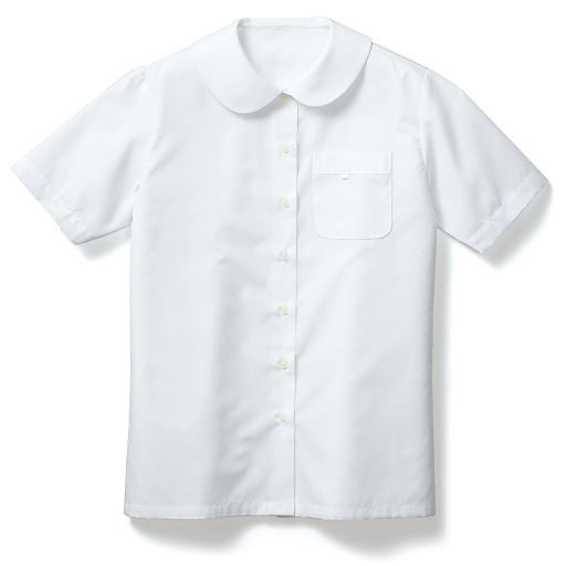 半袖スクールシャツ・ブラウス(女児)【制服におすすめ】 ■カラー：ホワイトB ■サイズ：130,165