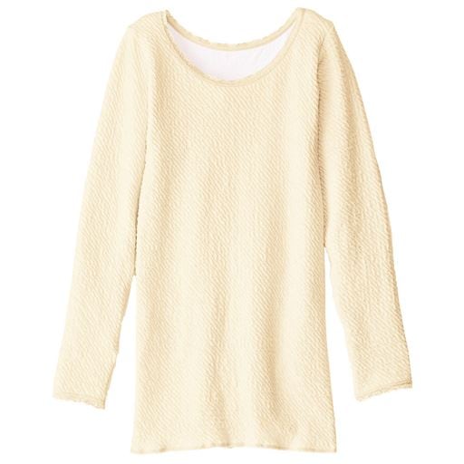 【レディース】 10分袖リップルインナー(長年愛されている定番肌着) - セシール 