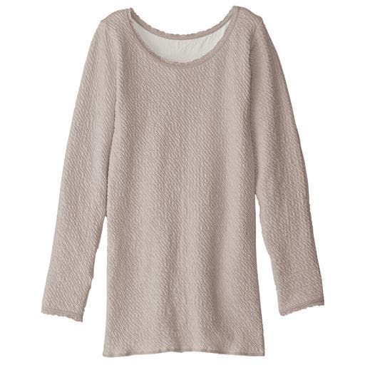 【レディース】 10分袖リップルインナー(長年愛されている定番肌着) 