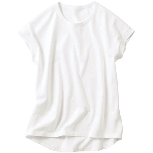 キレイが続くTシャツ(綿100%) | オフホワイト