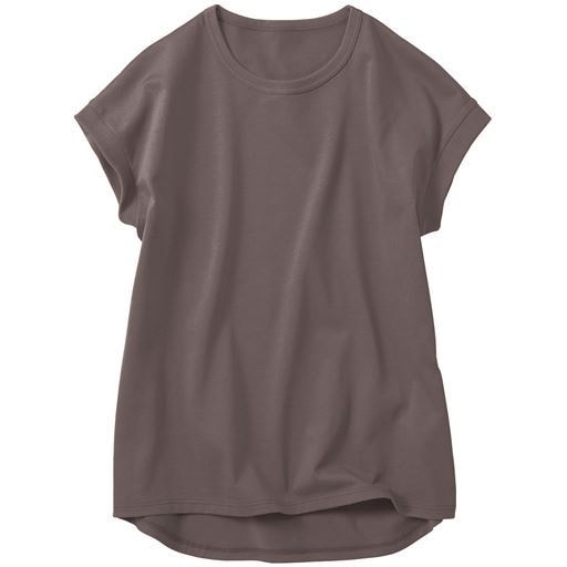 【レディース】 キレイが続くTシャツ(綿100%) ■カラー：グレイッシュブラウン ■サイズ：MLLL3L