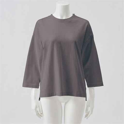10%OFF【レディース】 毎日着たくなるカジュアルTシャツ ■カラー：ダークグレー ■サイズ：3L