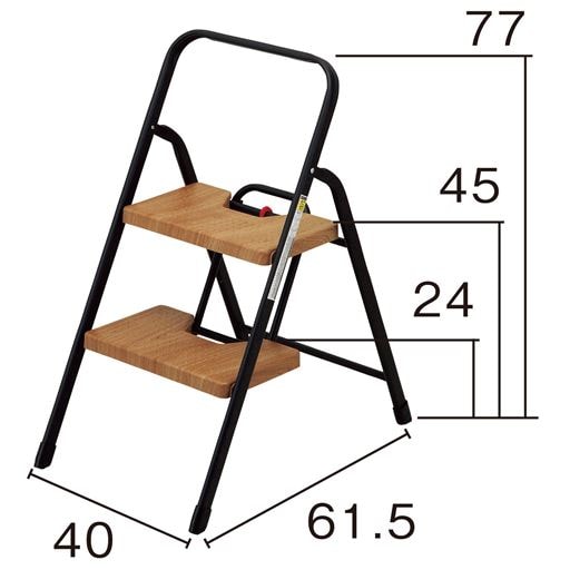 フォールディングステップ - セシール ■カラー：オーク ■サイズ：A(2段),B(3段)