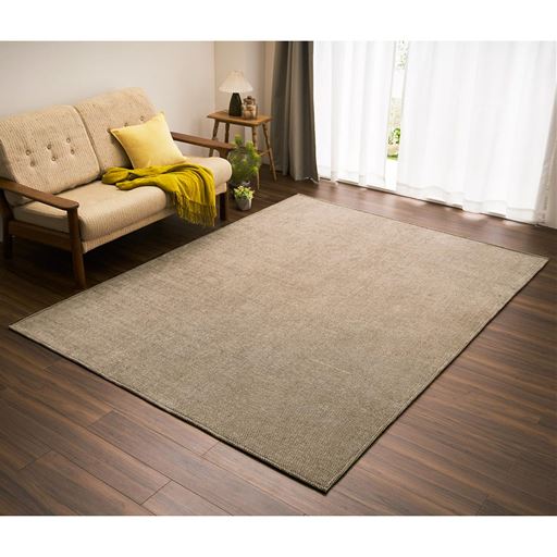 ふっくらシェニールラグ - セシール ■カラー：ブラウン ■サイズ：横180×縦180cm,横240×縦180cm