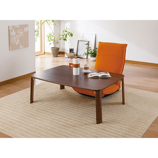 折りたたみテーブル(継ぎ脚式) - セシール ■カラー：ナチュラル ブラウン ■サイズ：A,B