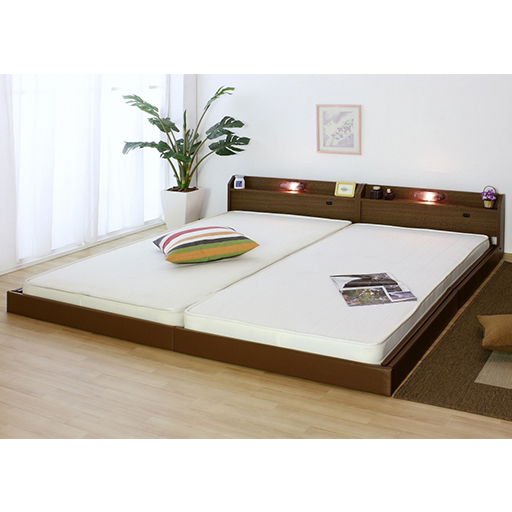 mpコンセント付きフロアベッド Claire シングル