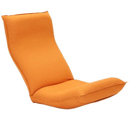 腰に優しいリラックス座椅子 ■カラー：オレンジ