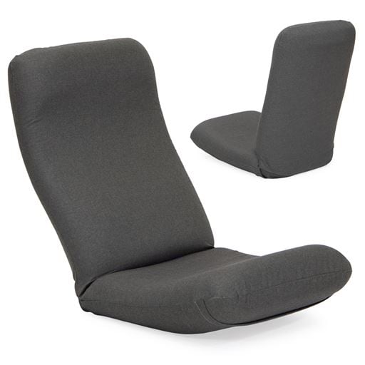 【産学連携】腰に優しいリラックス座椅子 - セシール ■カラー：グレー ■サイズ：M(スタンダード)L(ワイドロング)