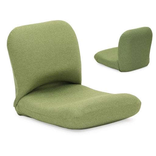 ＜セシール＞【産学連携】あぐら座椅子 ■カラー：グリーン