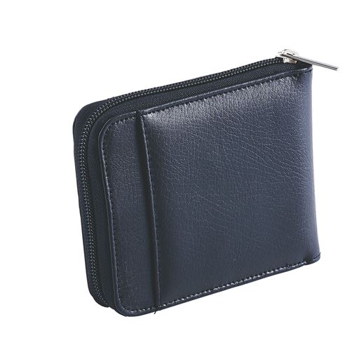 【レディース】 牛床革2つ折りラウンド財布(男女兼用) - セシール ■カラー：ブラック