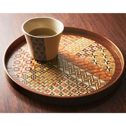 箱根寄木細工のお盆
