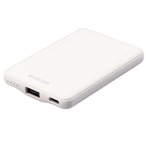  エレコム モバイルバッテリー5000mAh - セシール ■カラー：ホワイト