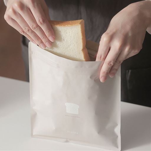 ＜セシール＞ 極 パン冷凍袋(半斤用) - セシール ■サイズ：4枚組画像