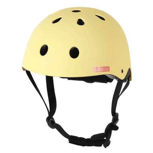 ＜セシール＞ ASOBOUキッズヘルメット(自転車用) ■カラー：B(レモンミルク)画像
