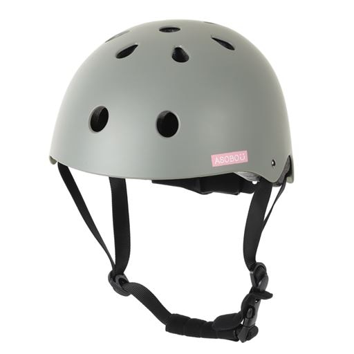 ASOBOUキッズヘルメット(自転車用) ■カラー：E(スモークグレー)の大画像