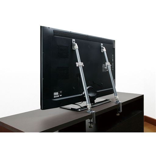 液晶テレビ用耐震固定ポール - セシール 液晶テレビ用耐震固定ポール - セシール