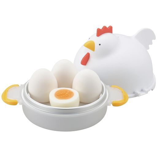 レンジでらくチン!ゆでたまご - セシール ■カラー:A(にわとり白) レンジでらくチン!ゆでたまご - セシール ■カラー:A(にわとり白)