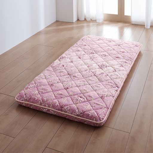 ベッドでも使える敷き布団 | ピンク