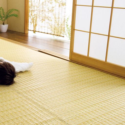 汚れもさっとふける カーペット - セシール ■カラー:グリーン ベージュ ■サイズ:本間3畳(286×191cm),本間8畳(382×382cm),江戸間4.5畳(261×261cm),本間4.5畳(286×286cm),江戸間2畳(174×174cm),江戸間6畳(352×261cm),江戸間8畳(352×348cm),本間2畳(191×191cm),本間6畳(382×286cm),江戸間3畳(261×174cm)