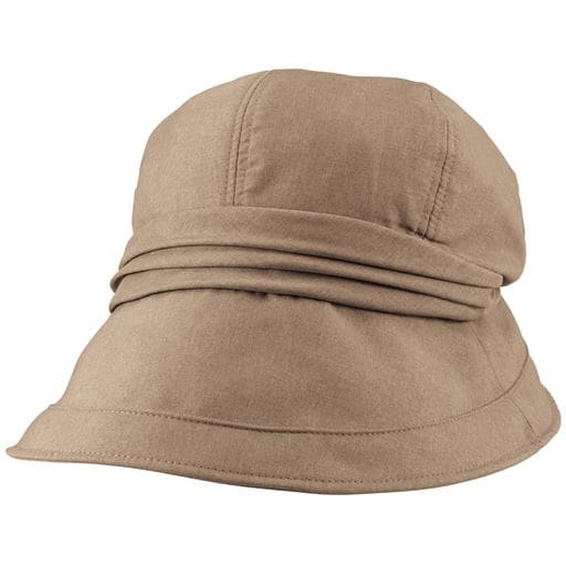 【レディース】 21機能で小顔に見える遮熱遮光UVクロッシェ帽子 ■カラー：ライトブラウン