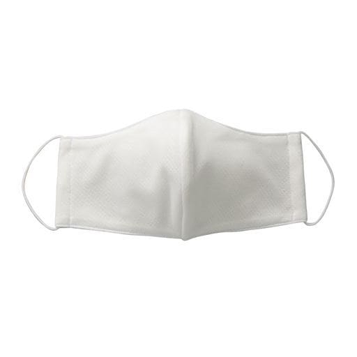 息がラクな立体UV冷感マスク2枚組 - セシール ■カラー：ホワイト