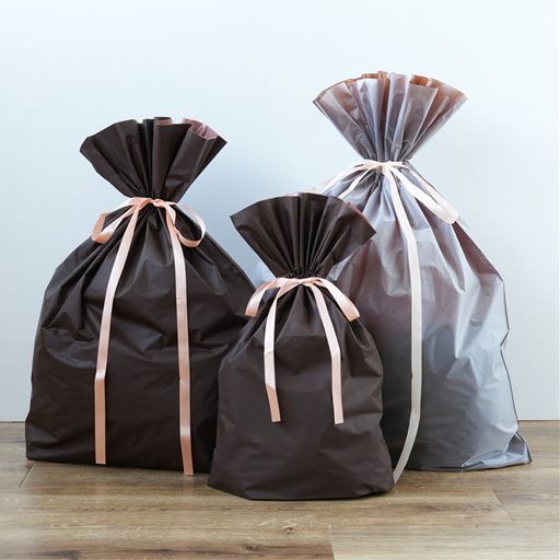  ギフト用ラッピング袋 - セシール ■カラー：ブラウン系 ■サイズ：SML