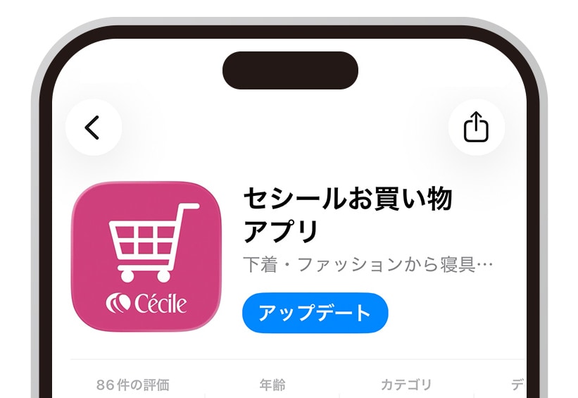 アップデート画面