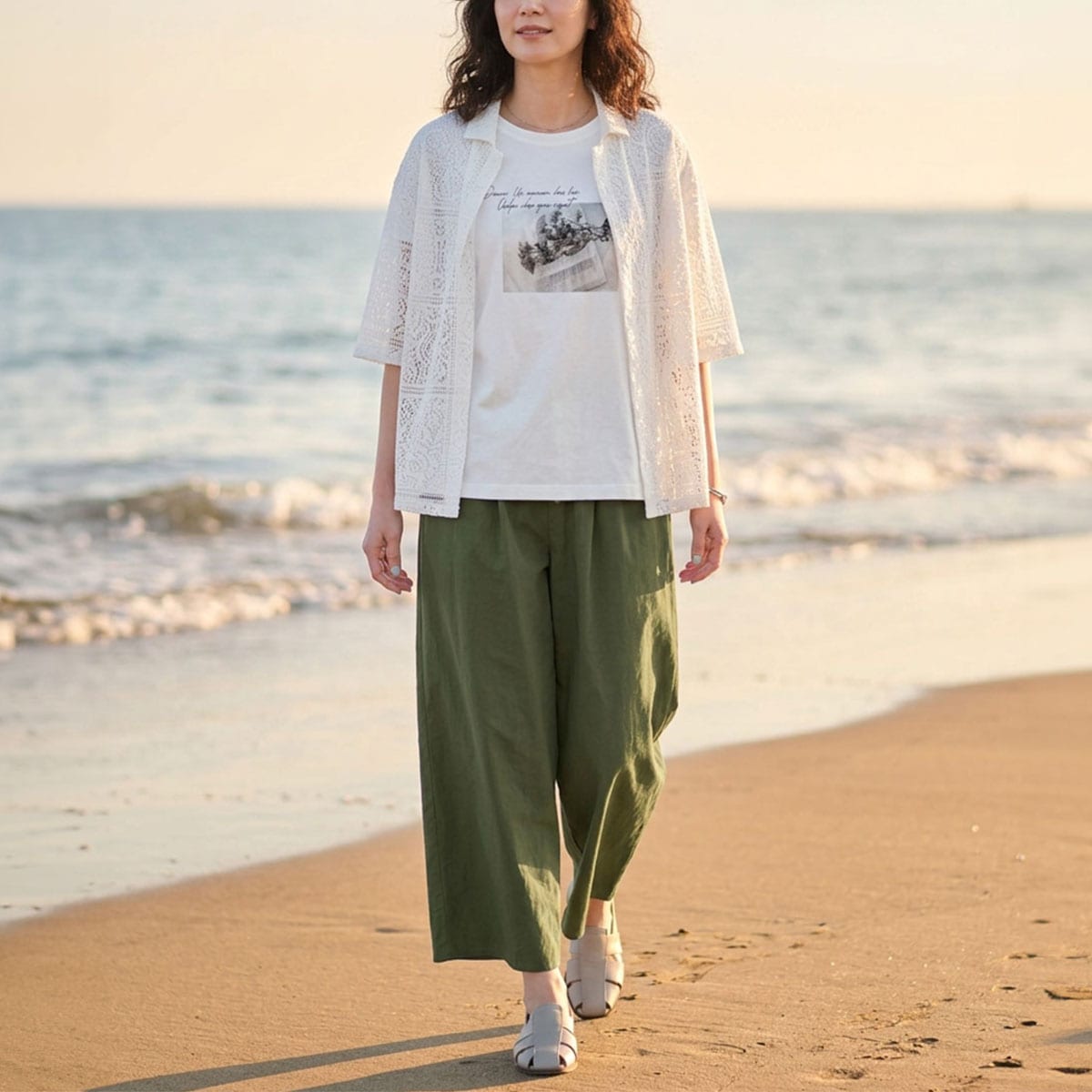 海辺おでかけコーデ