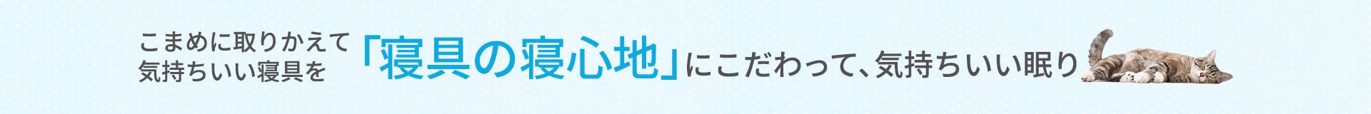 夏におすすめサラッと快適綿寝具